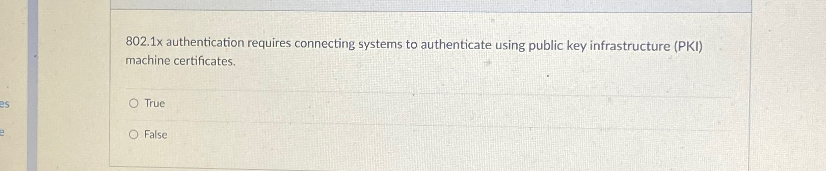 8 0 2 . 1 x authentication requires connecting
