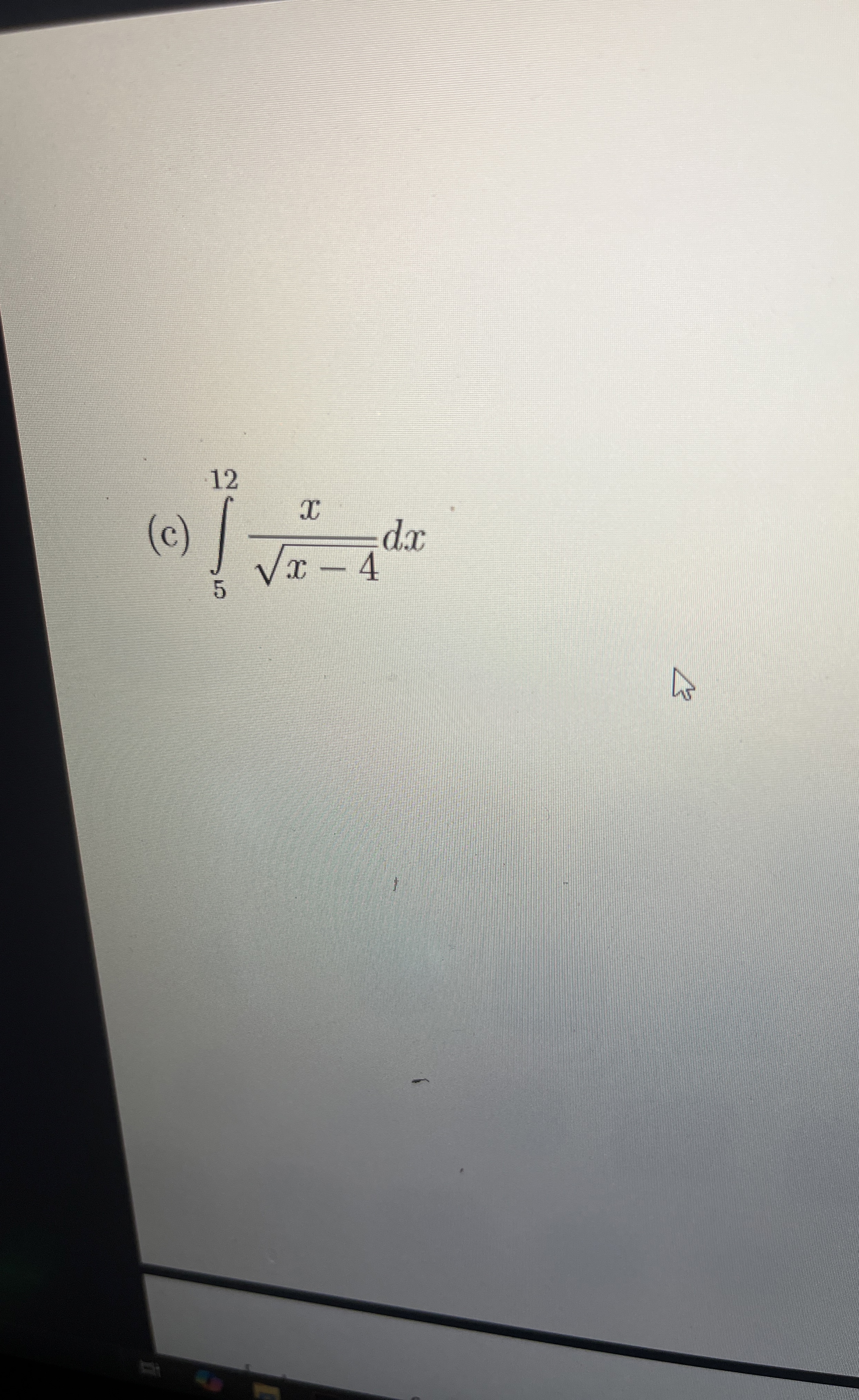 Find the definite integral