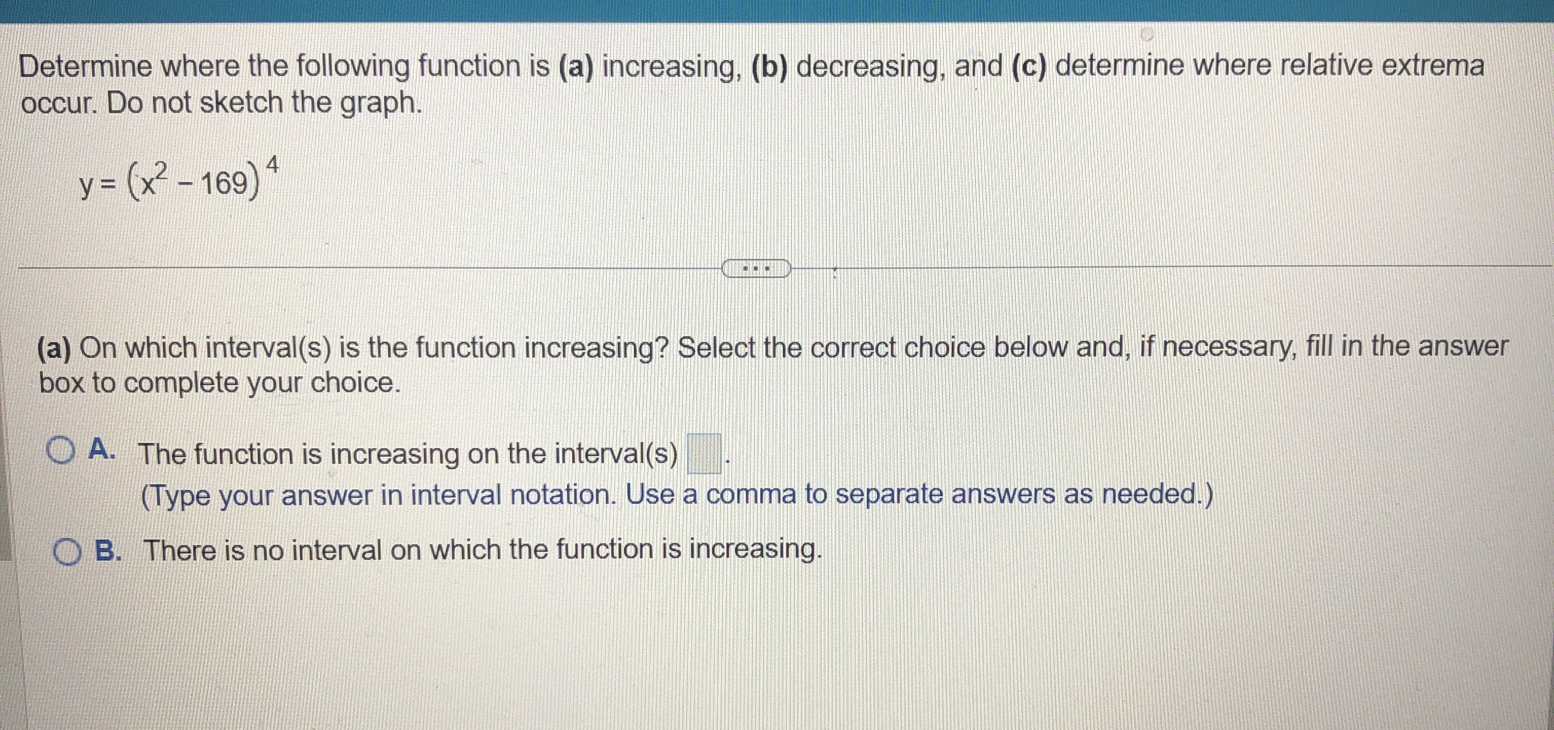Determine where the following function is ( a )