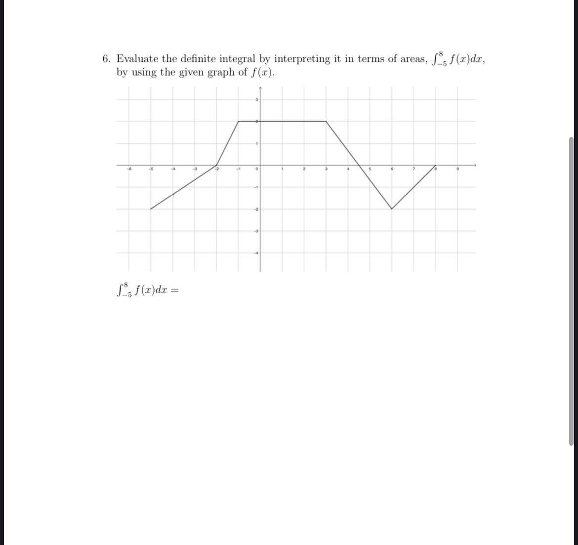 Evaluate the definite integral by interpreting it