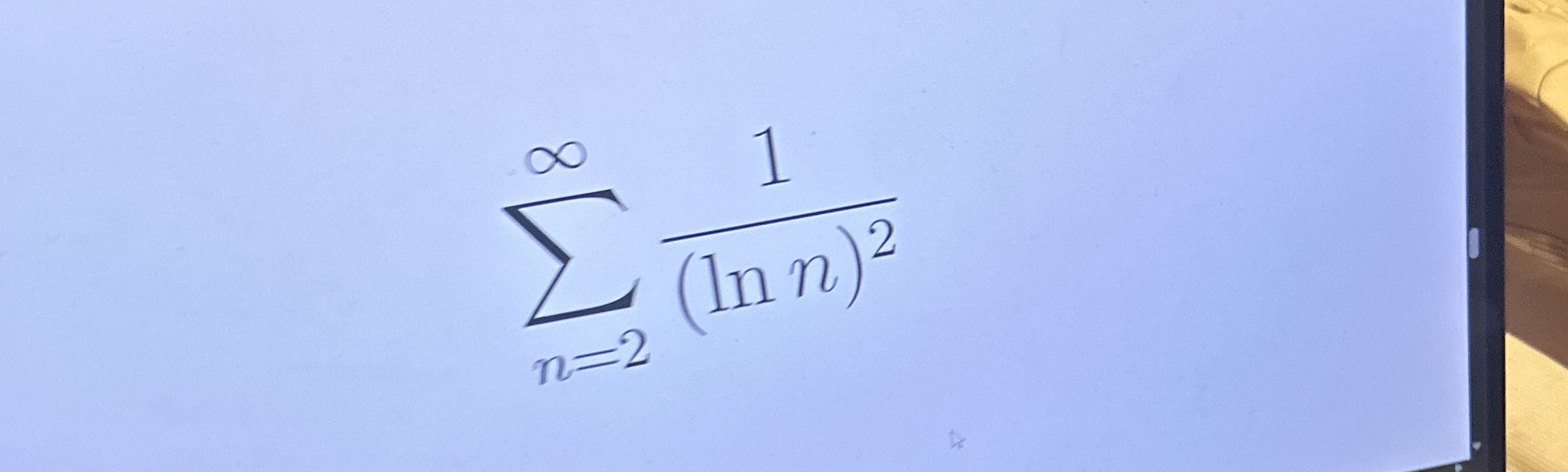 n = 2 1 ( l n n ) 2 does this converge or diverge