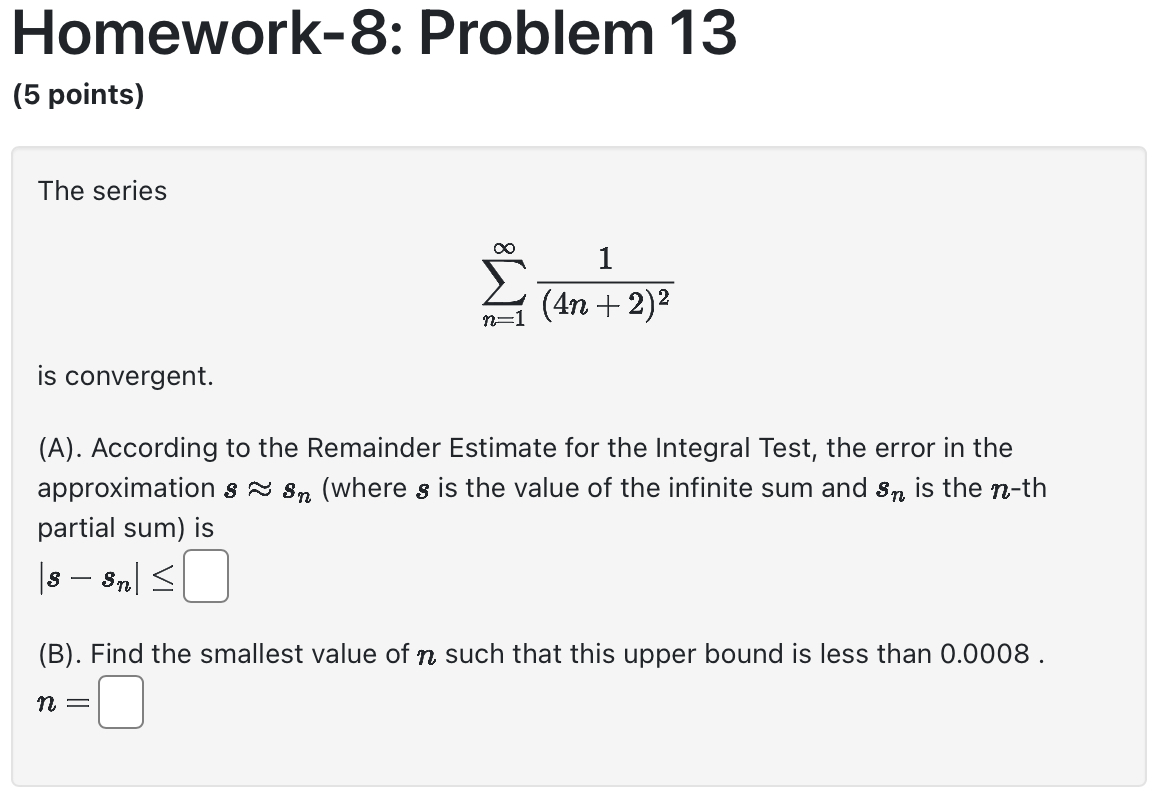 Homework - 8 : Problem 1 3 ( 5 points ) The