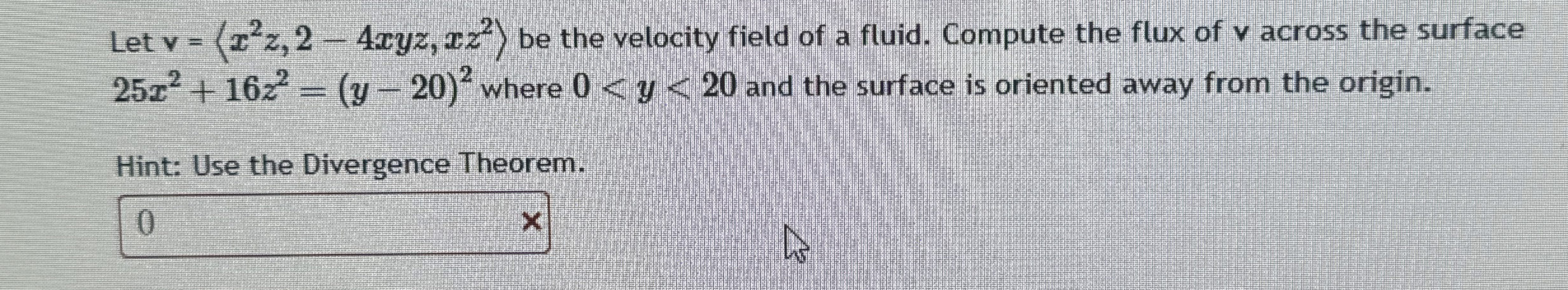 Let v = ( : x 2 z , 2 - 4 x y z , x z 2 : ) be