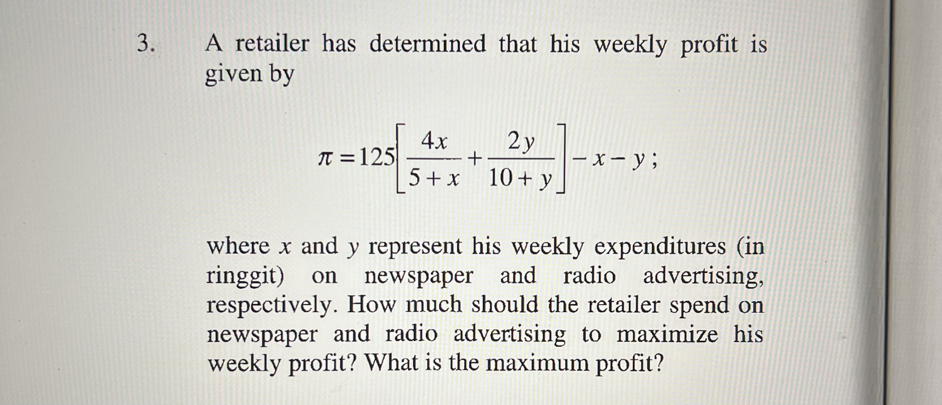 Q 3 , Page 1 5 6 A retailer has determined that