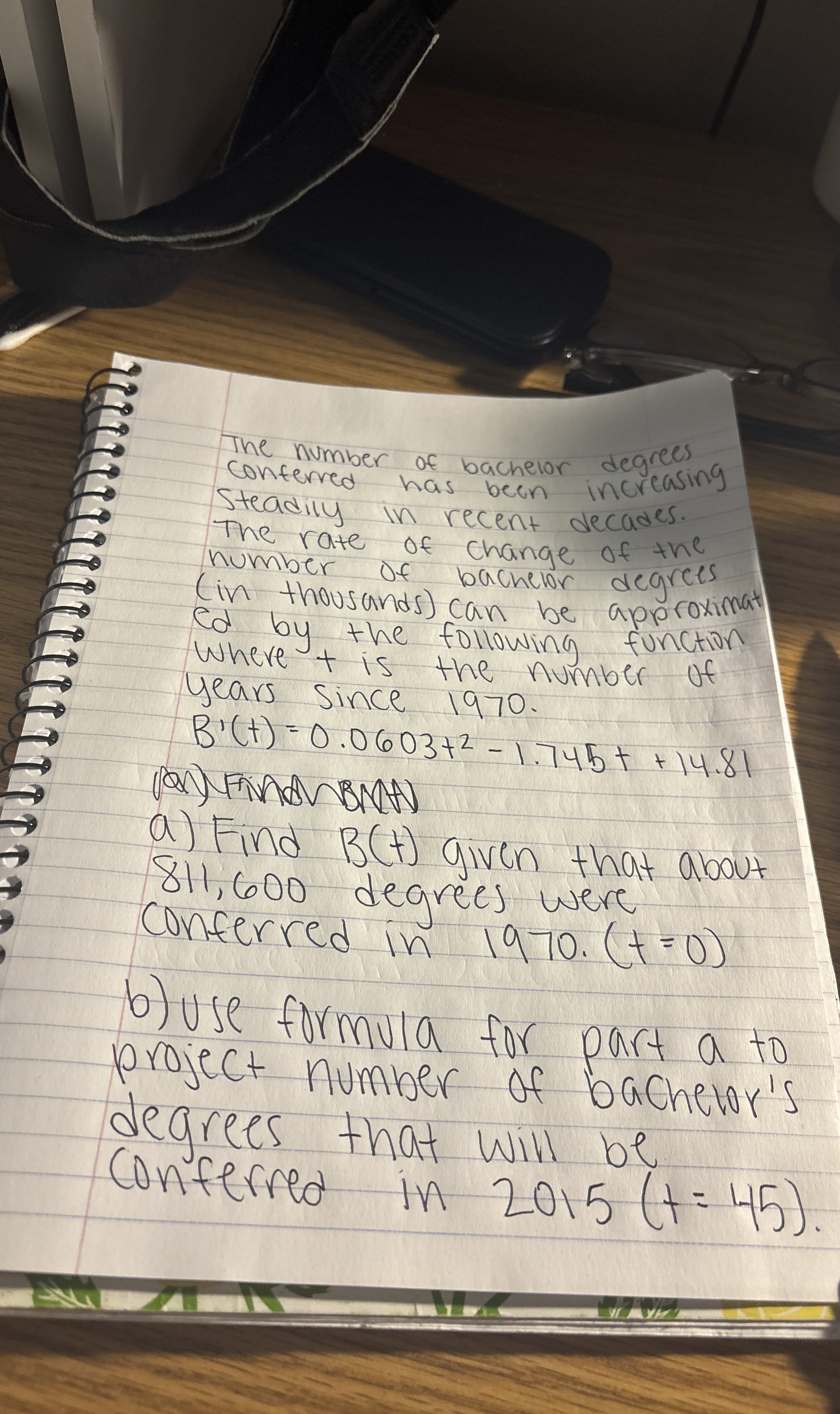 The number of bachelor conterred has been