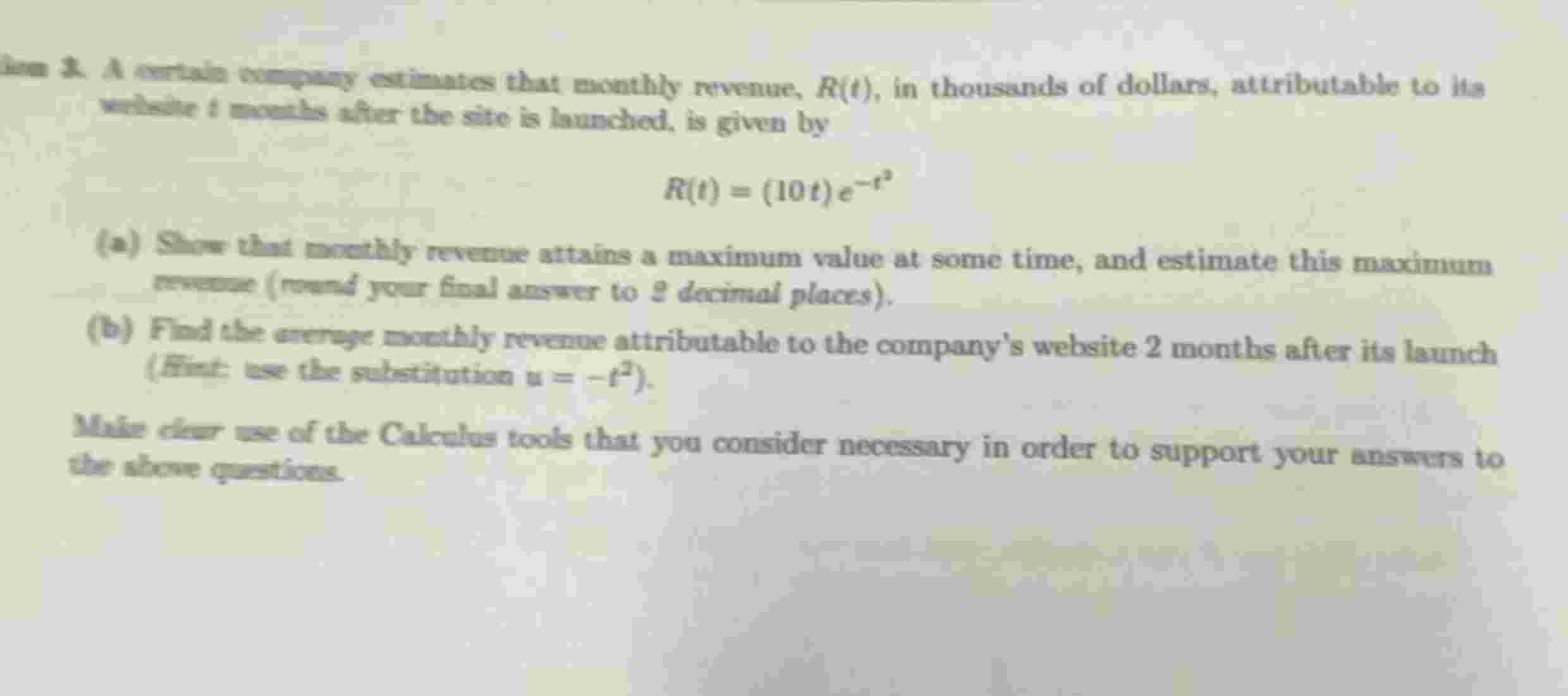 2 . A certalio corpany estimutes that monthly