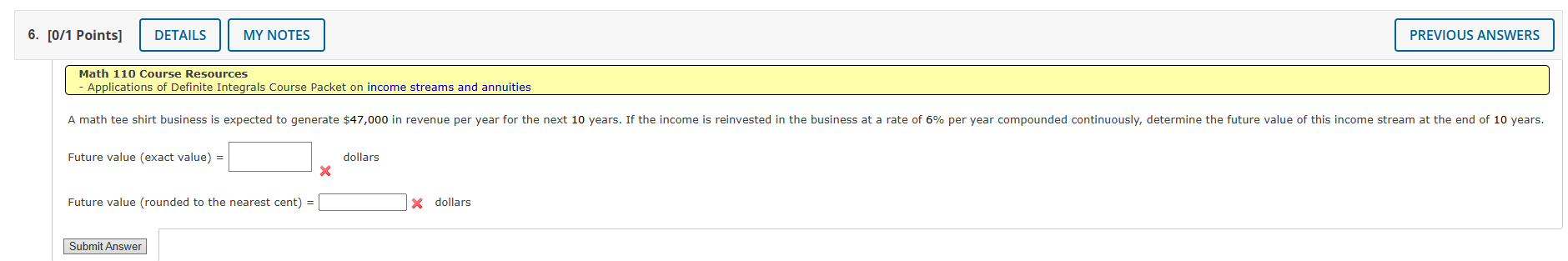 A math tee shirt business is expected to generate