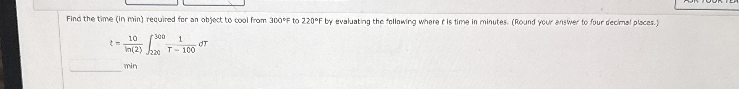 Find the time ( in min ) required for an object