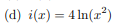 Find the derivative of the following function ( d