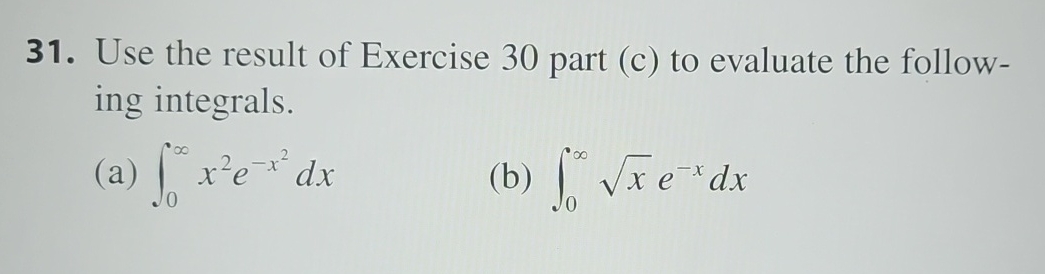 Use the result of Exercise 3 0 part ( c ) to