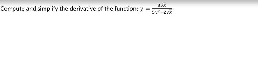 Write out steps: Compute and simplify the