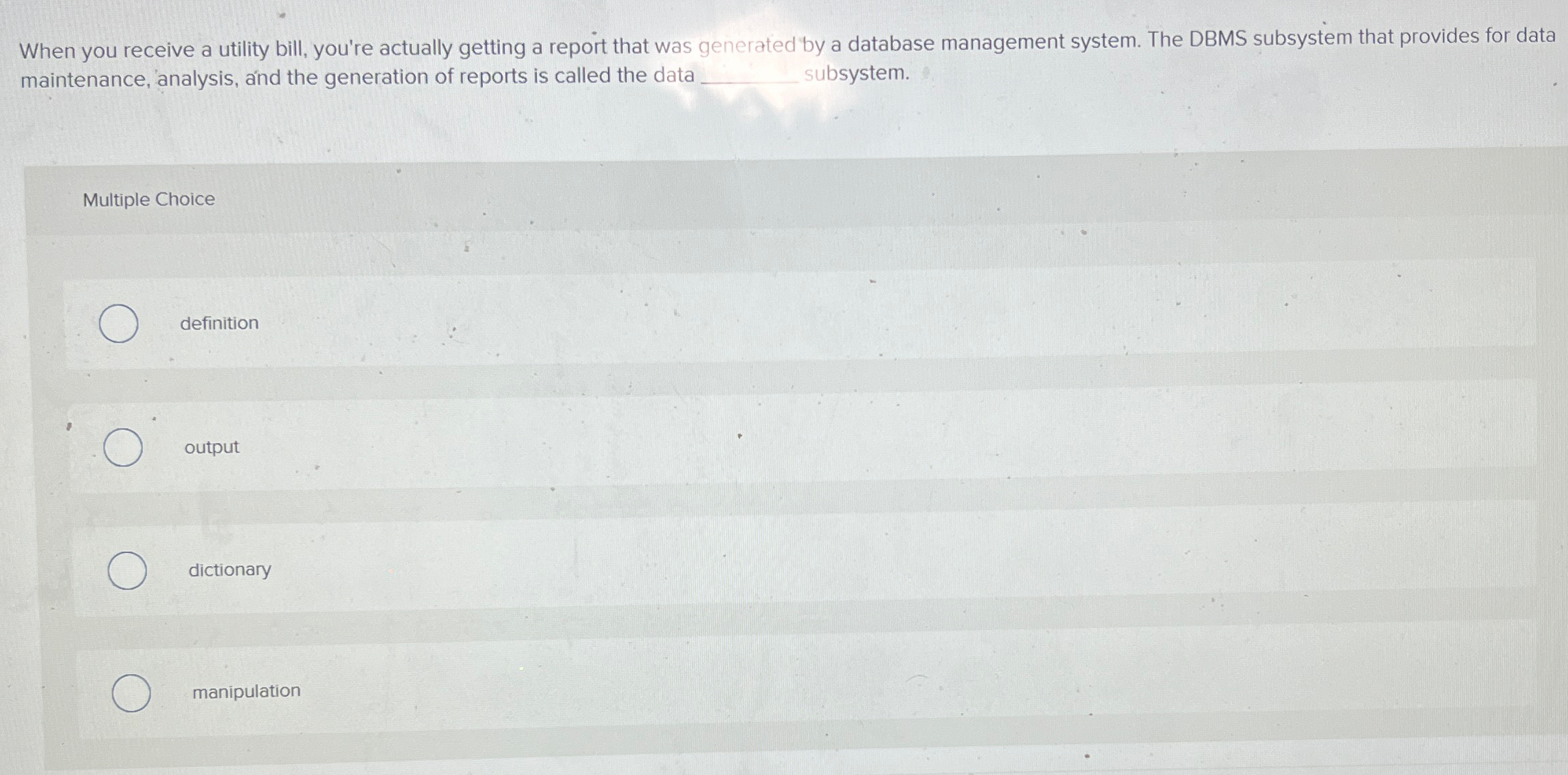 When you receive a utility bill, you're actually