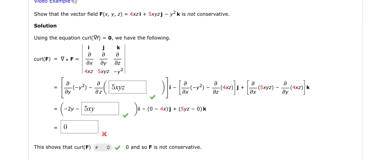 viaeo exampie Show that the vector field F ( x ,