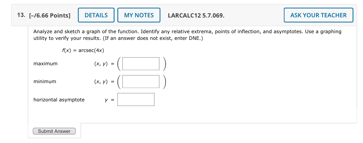 [ - / 6 . 6 6 Points ] LARCALC 1 2 5 . 7 . 0 6 9