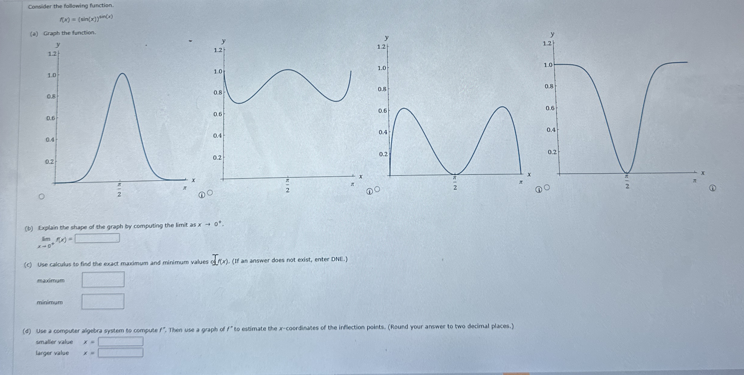 Consider the following function. f ( x ) = ( s i