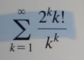 k = 1 2 k k ! k k does this converge absolutely ,
