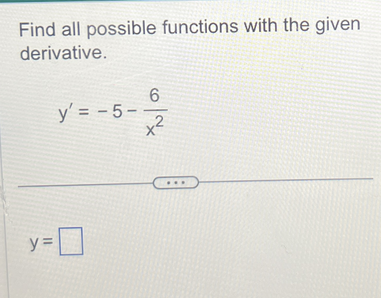 Find all possible functions with the given