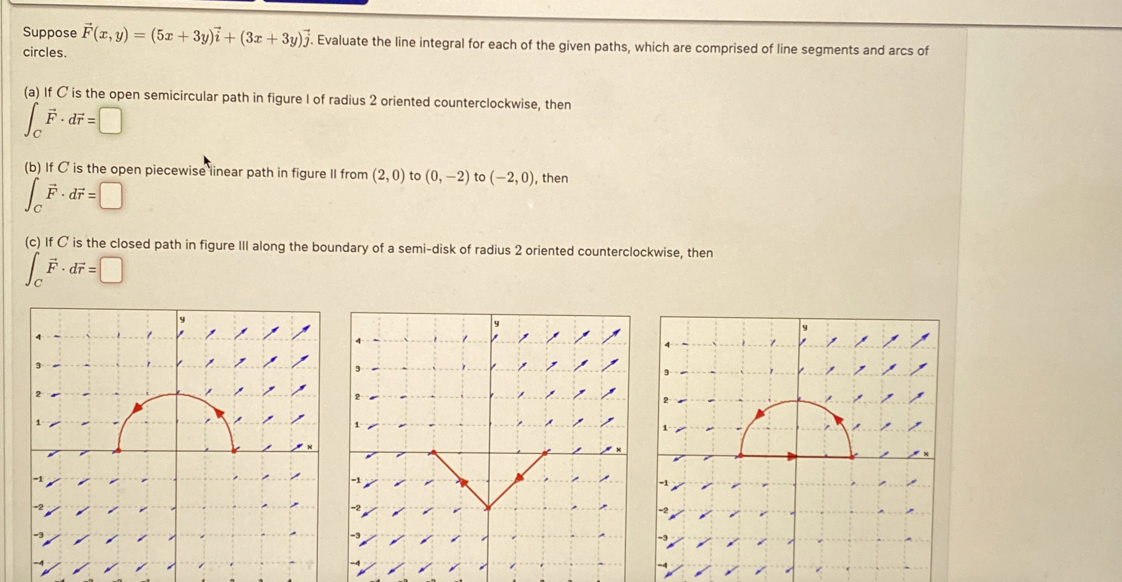 Suppose vec ( F ) ( x , y ) = ( 5 x + 3 y ) v e c