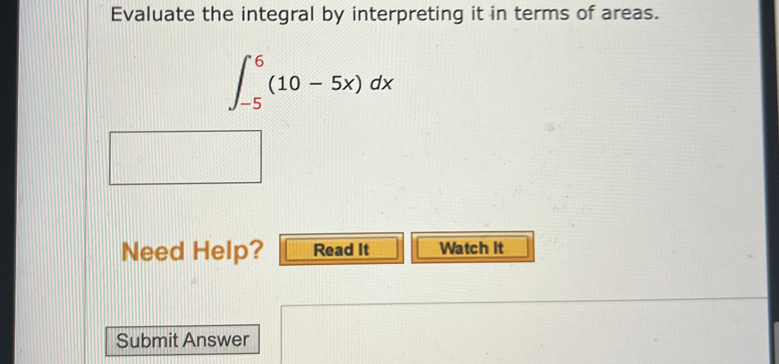 Evaluate the integral by interpreting it in terms