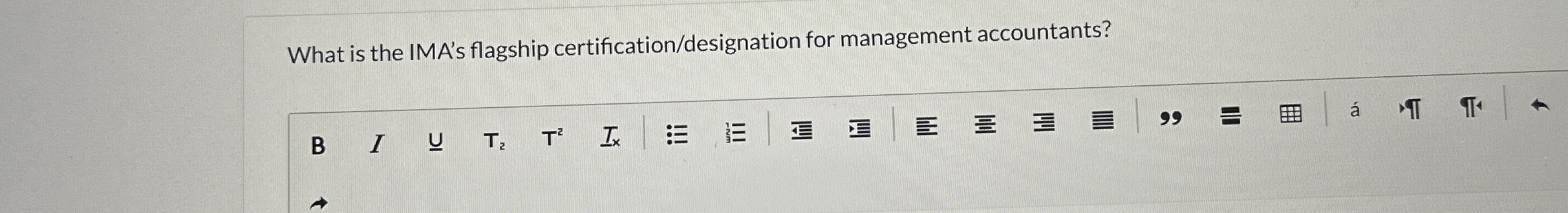 What is the IMA's flagship certification /