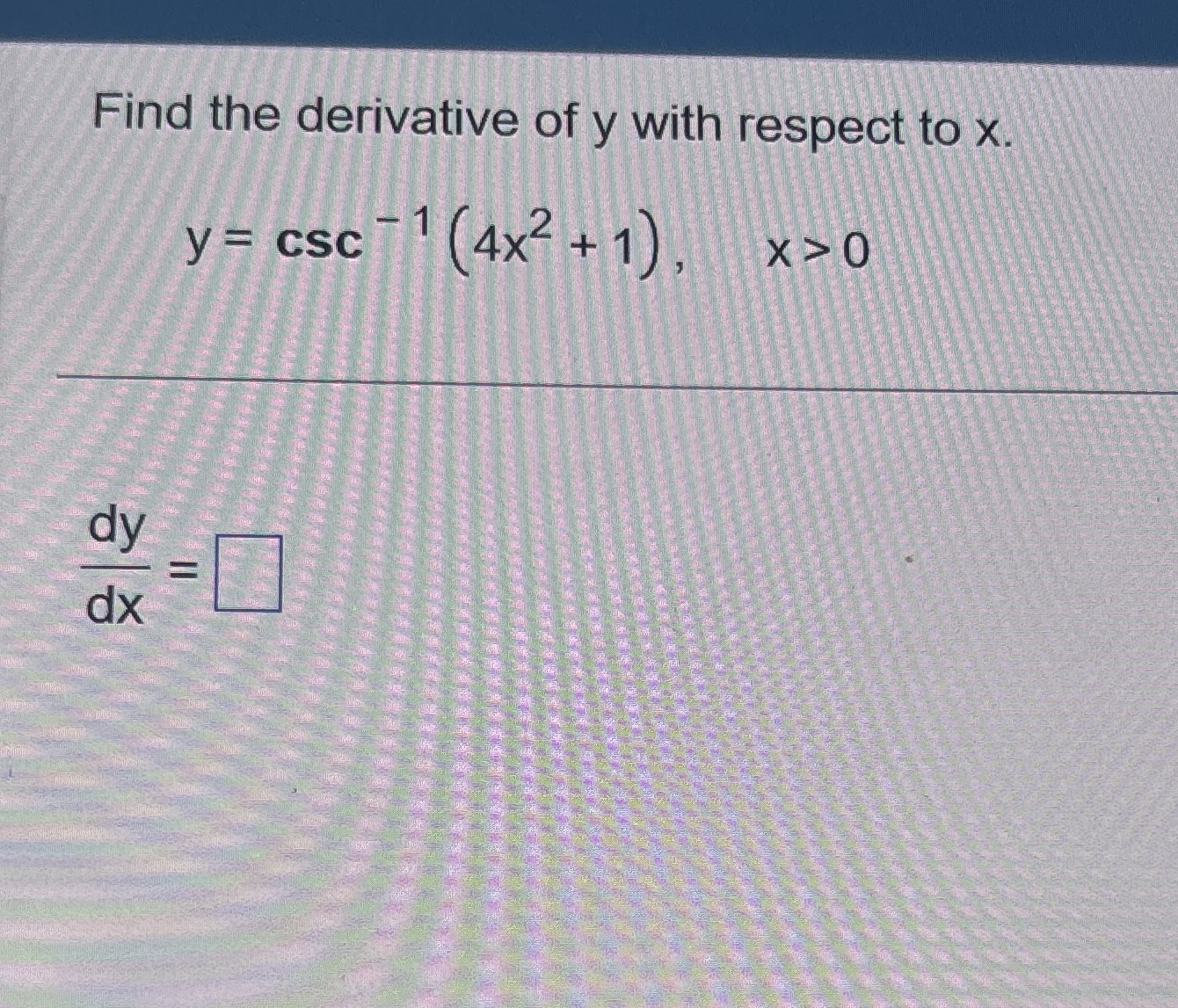 1 3 . 3 . 9 Find the derivative of y with respect