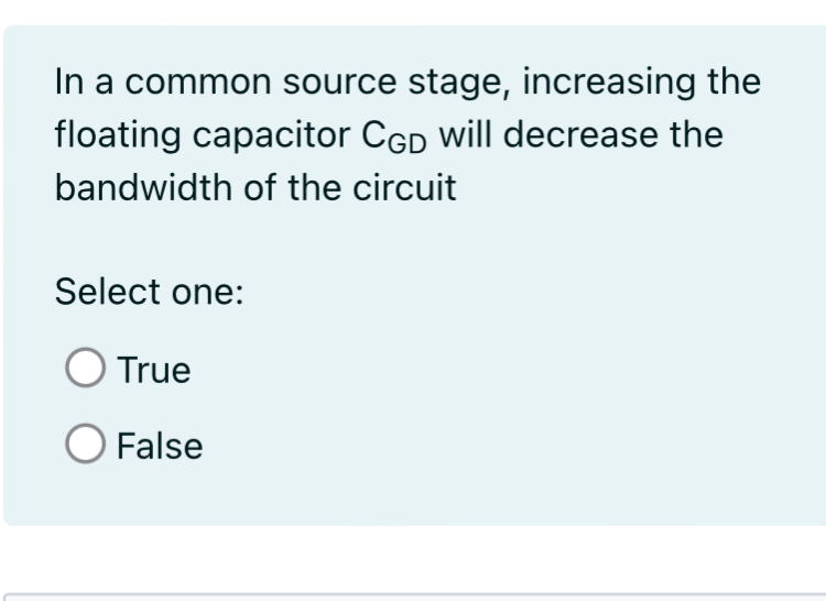 The transfer function has a zero at: H ( s ) = 1