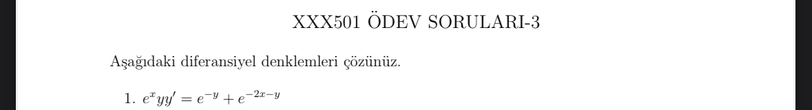 XXX 5 0 1 DEV SORULARI - 3 Solve the differensial