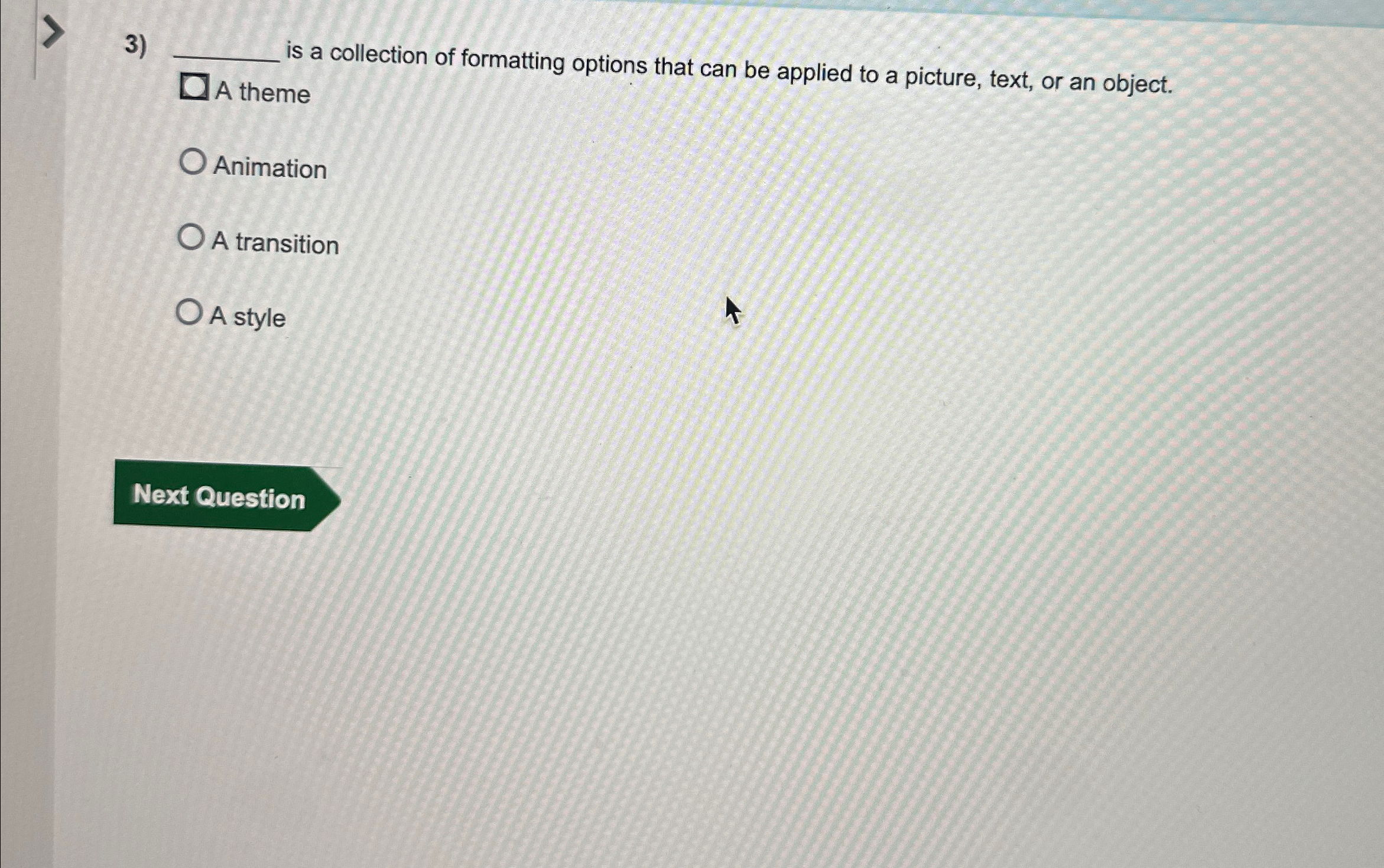 is a collection of formatting options that can be