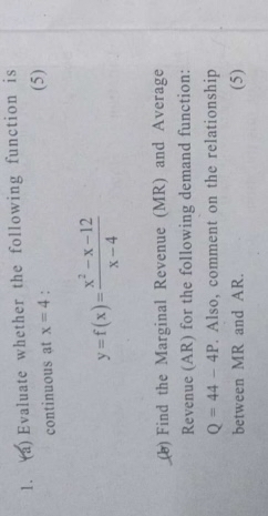 ( a ) Evaluate whether the following function is