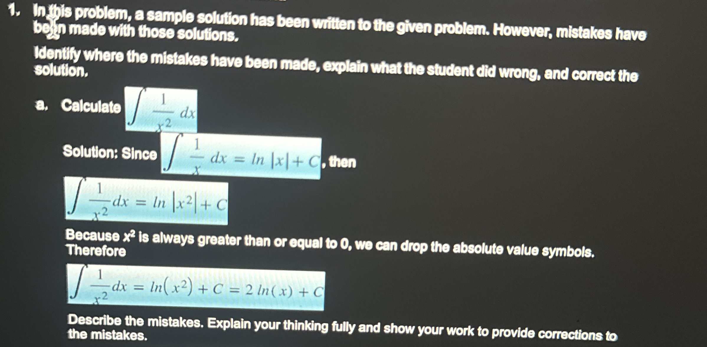 Inthis problem, a sample soltrition has been