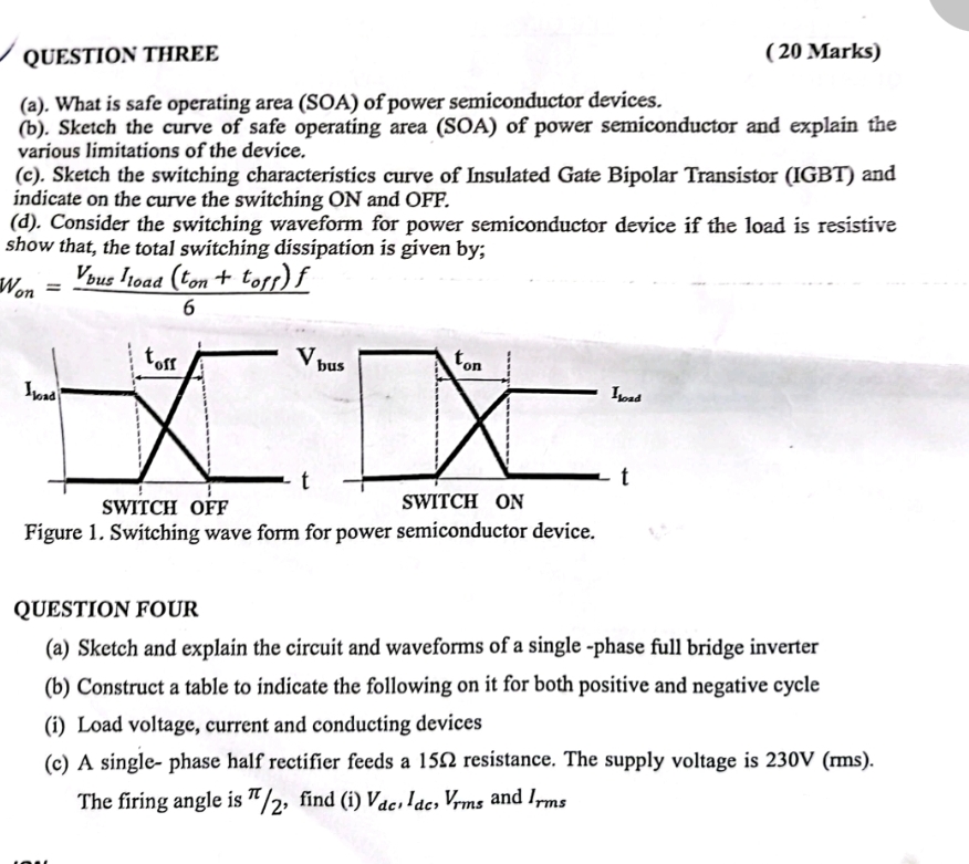 QUESTION THREE ( 2 0 Marks ) ( a ) . What is safe