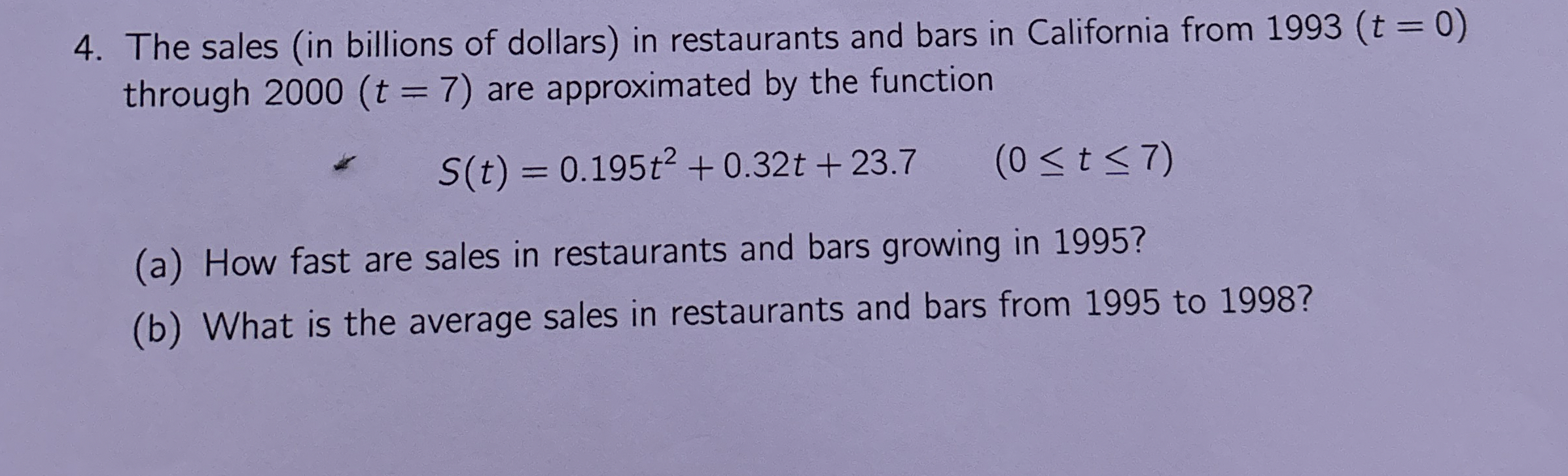 The sales ( in billions of dollars ) in