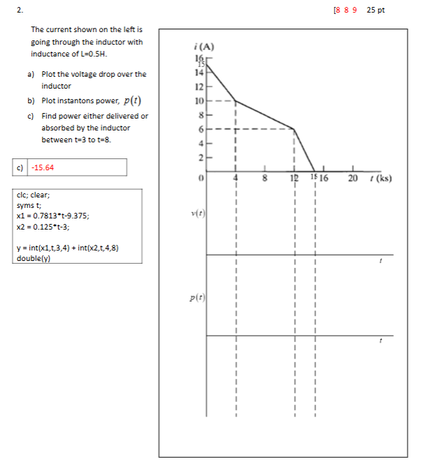 2 . The current shown on the left is going