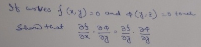 If curves f ( x , y ) = 0 and ( y , z ) = 0 tover