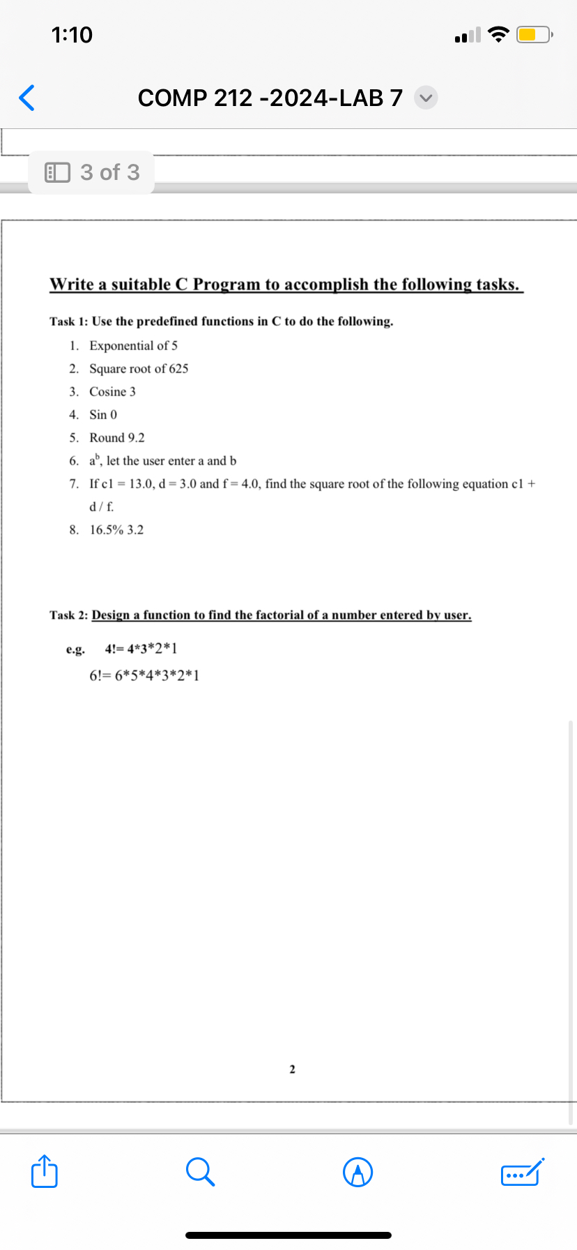 Write a suitable C Program to accomplish the