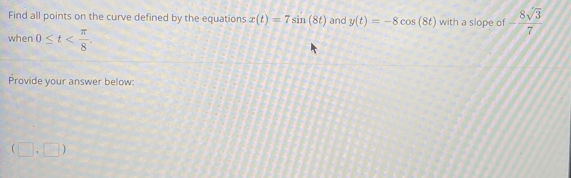 Find all points on the curve defined by the