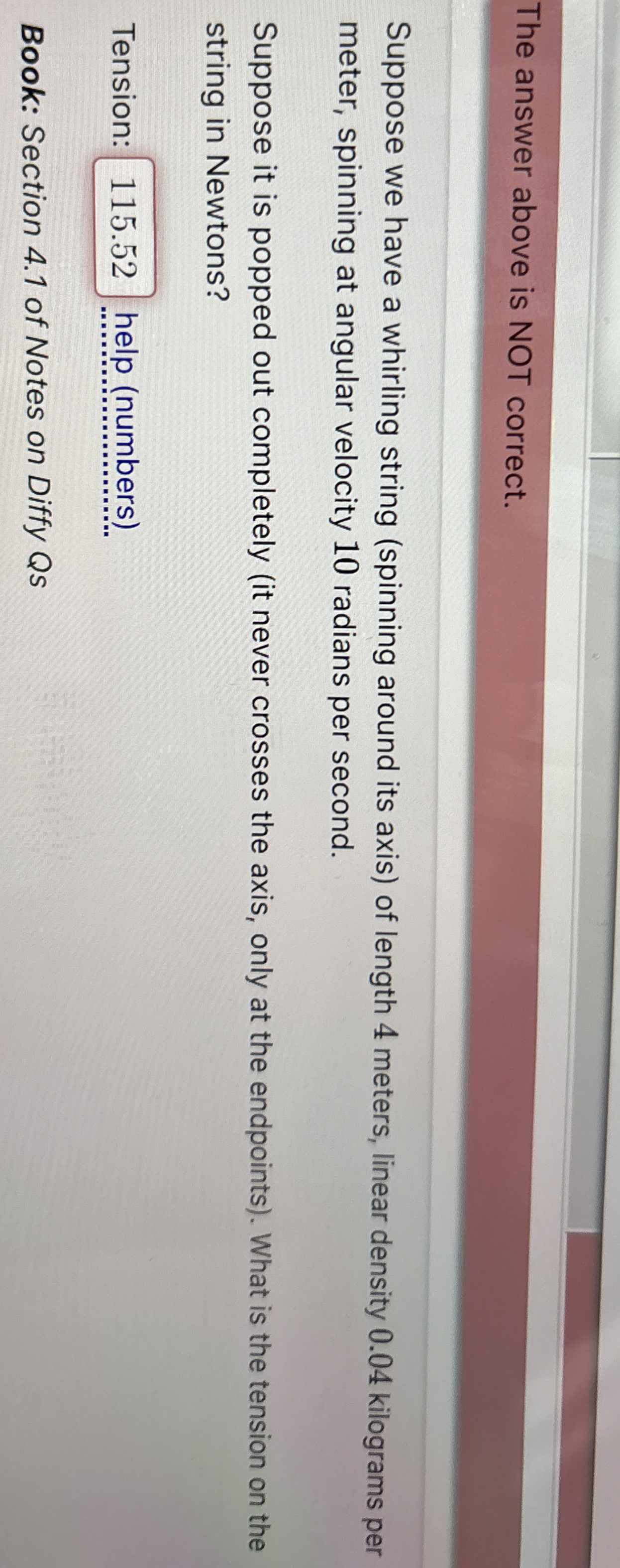 The answer above is NOT correct. Suppose we have