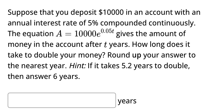 Suppose that you deposit $ 1 0 0 0 0 in an