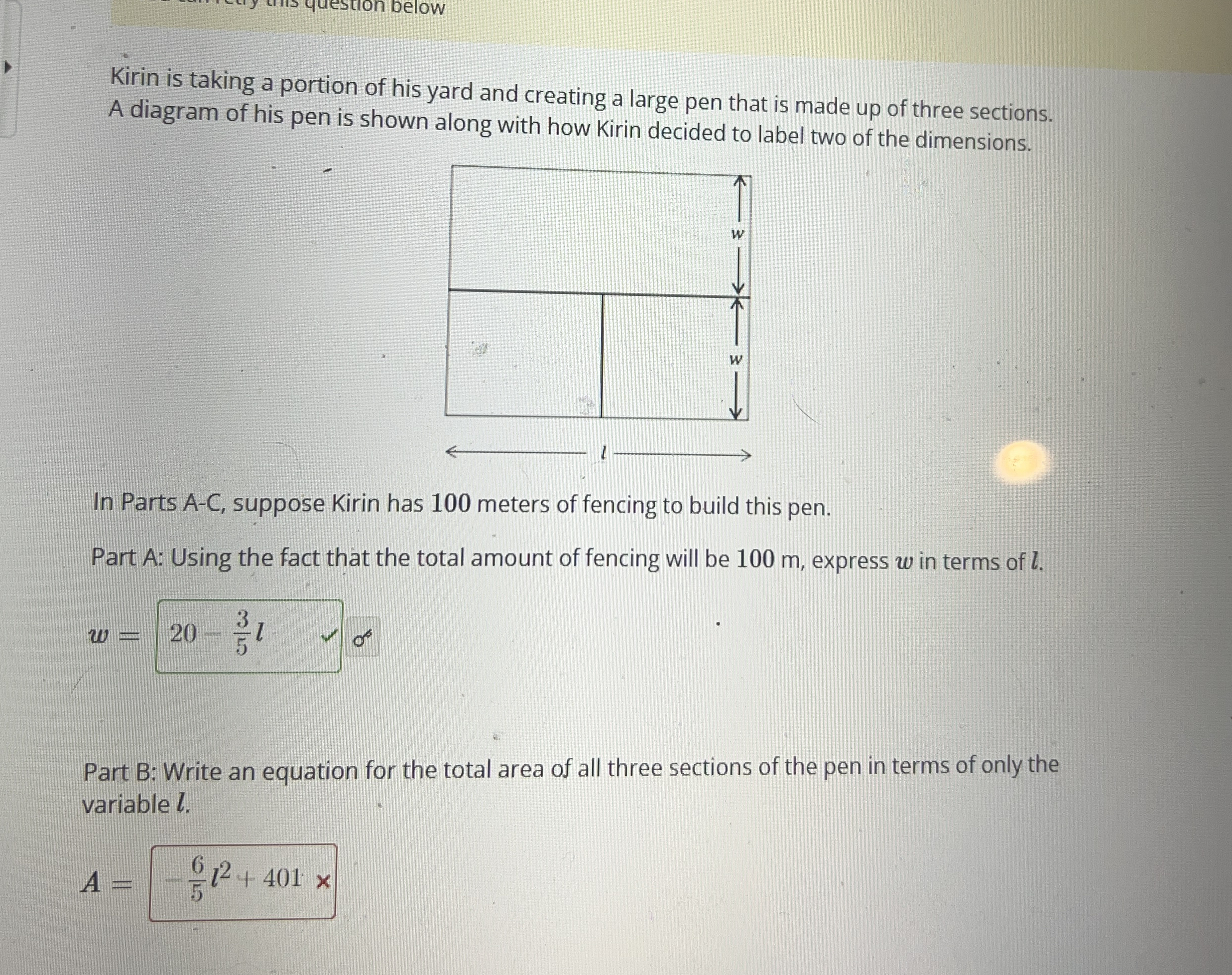 Kirin is taking a portion of his yard and