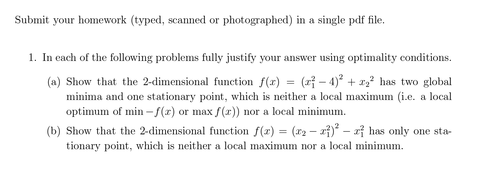 Submit your homework ( typed , scanned or