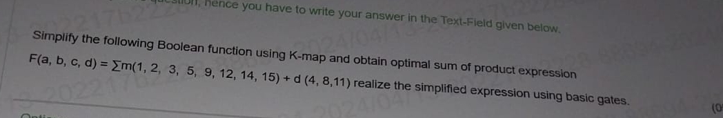 you have to write your answer in the Text - Field