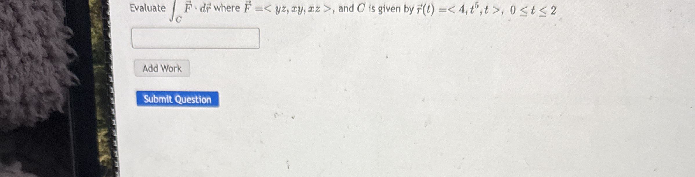 Evaluate C vec ( F ) * d v e c ( r ) where vec (