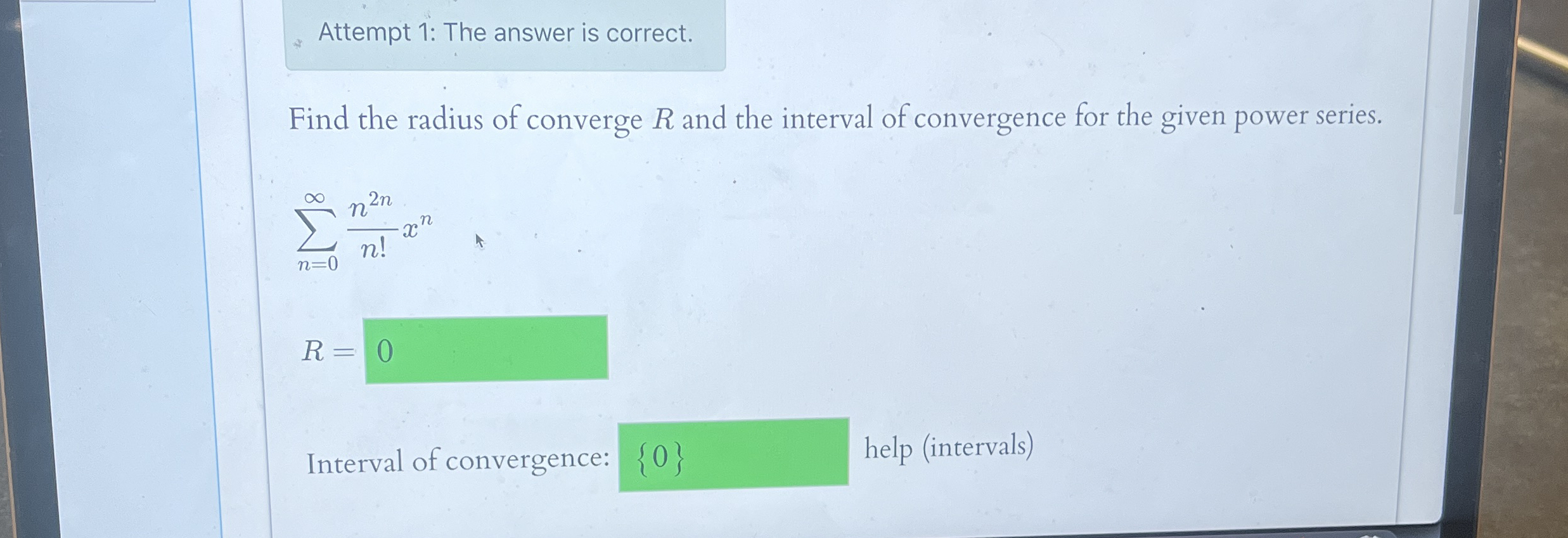 Attempt 1 : The answer is correct. Find the