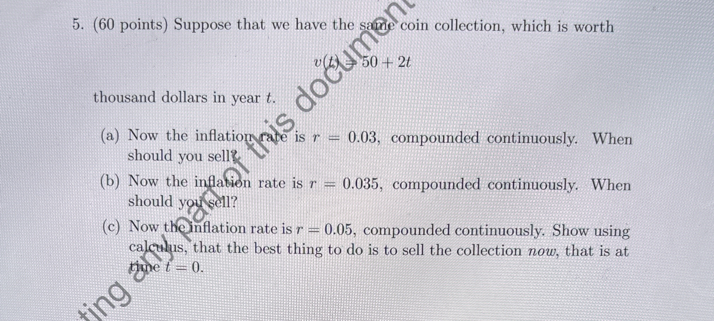 ( 6 0 points ) Suppose that we have the same coin