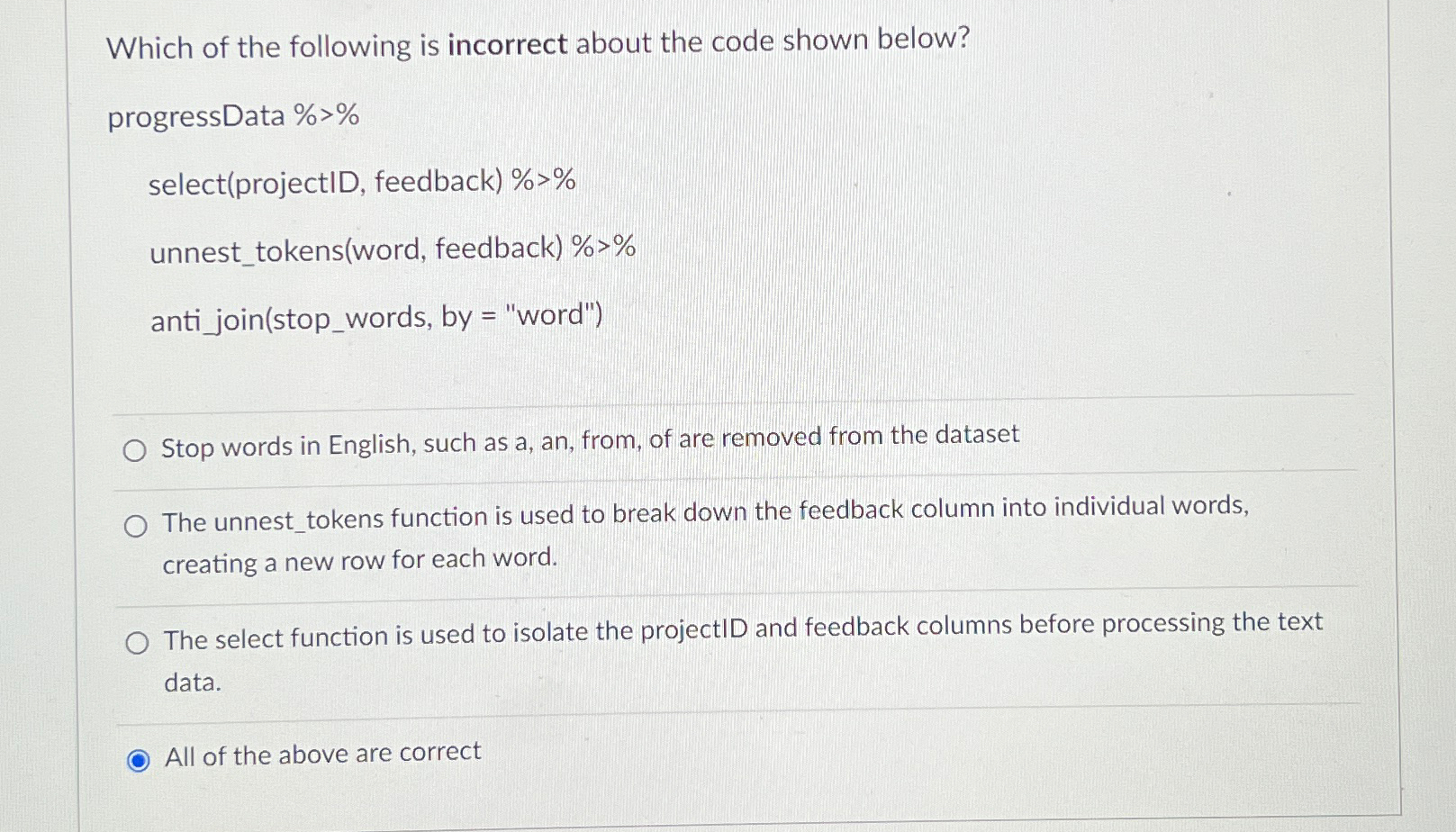 Which of the following is incorrect about the