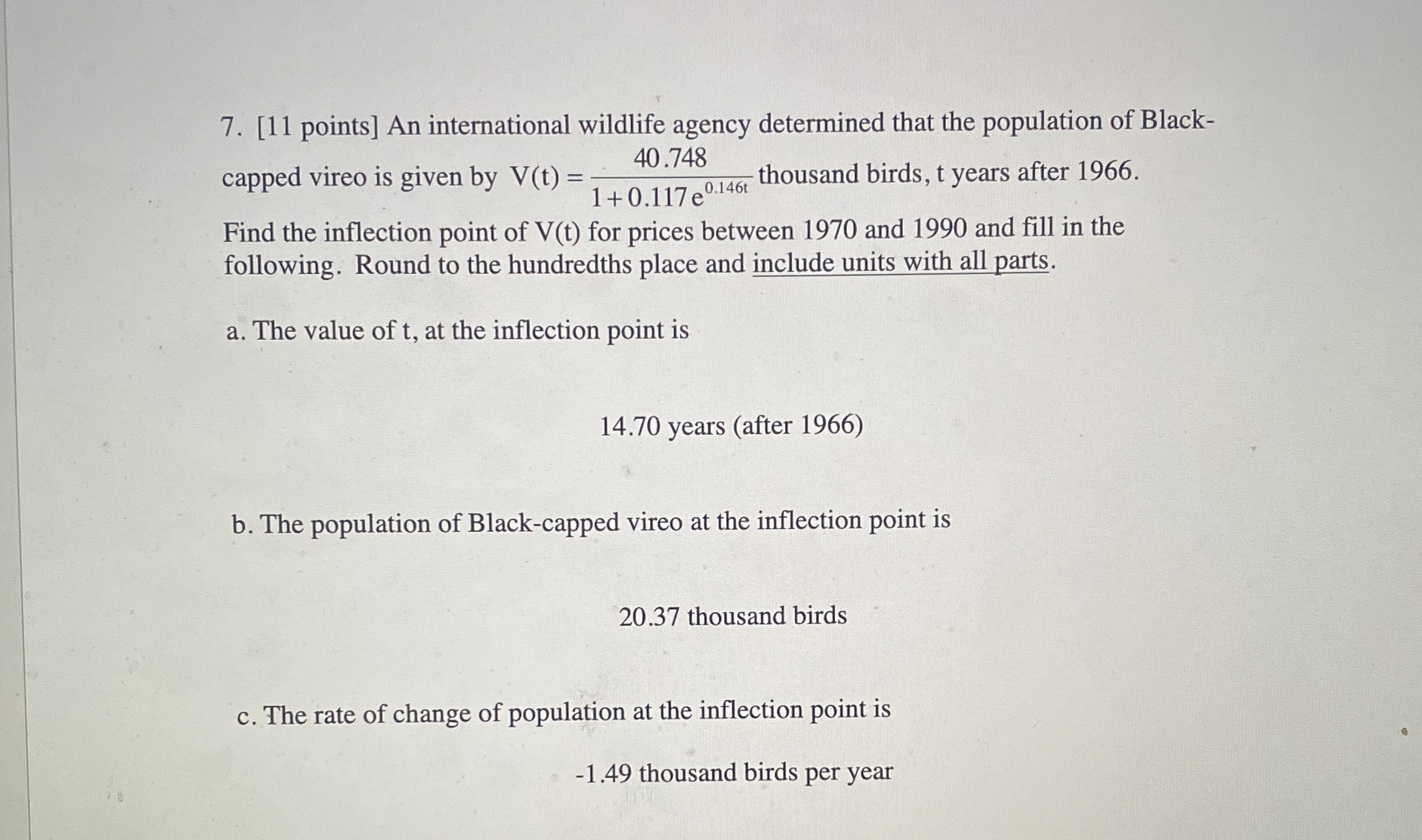 [ 1 1 points ] An international wildlife agency