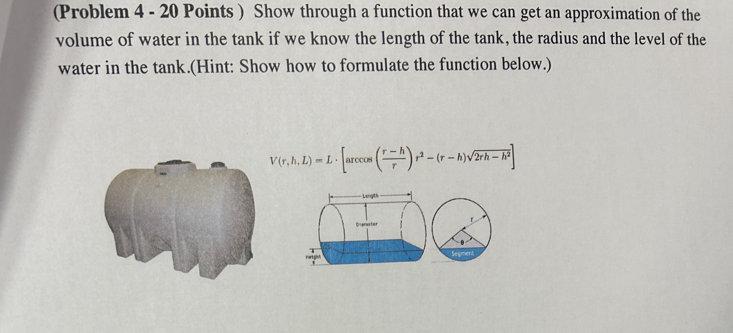 ( Problem 4 - 2 0 Points ) Show through a