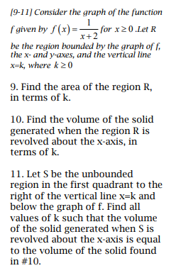 [ 9 - 1 1 ] Consider the graph of the function f