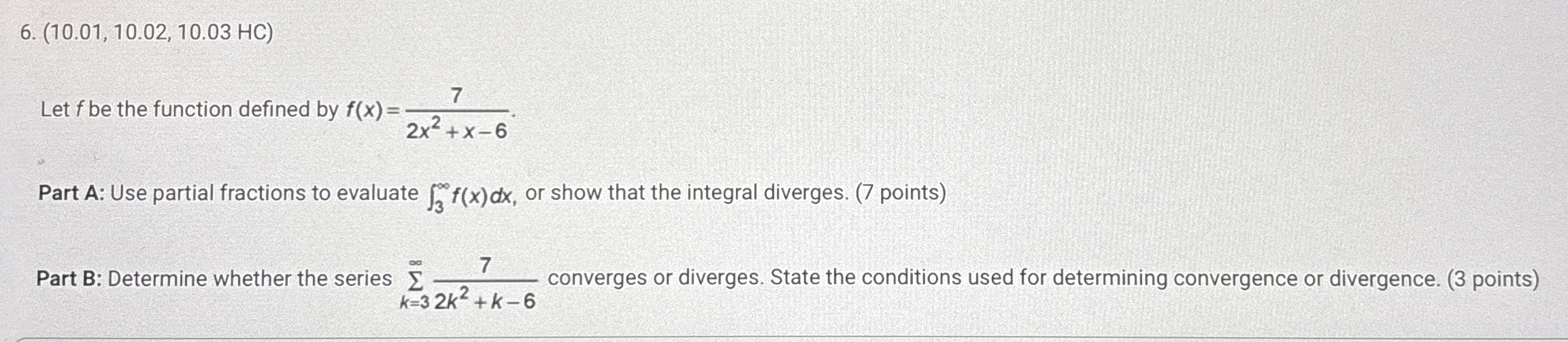 ( 1 0 . 0 1 , 1 0 . 0 2 , 1 0 . 0 3 H C ) Let f