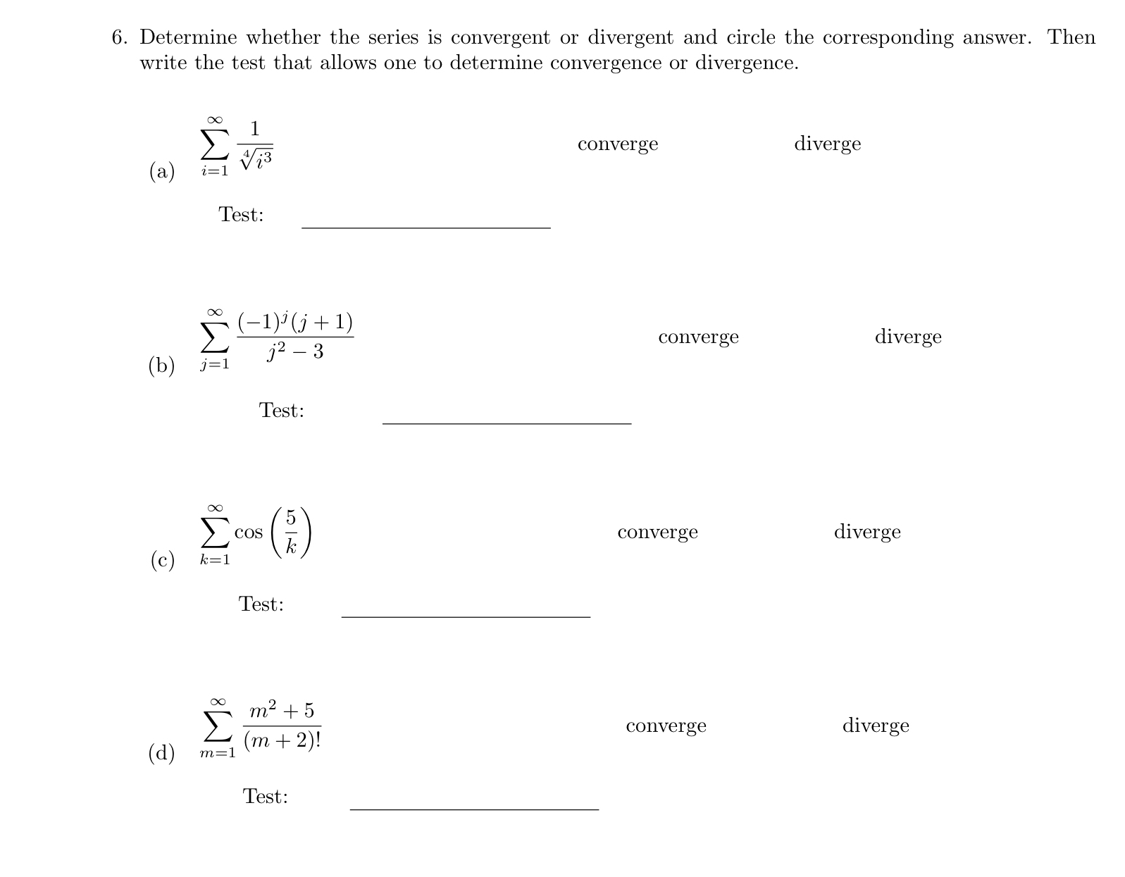 1 w 2 4 w 2 + 1 2 d w Determine whether the